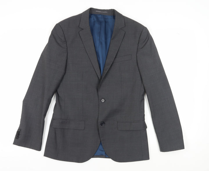 River Island Men’s Grey Blazer 38S Formal Short