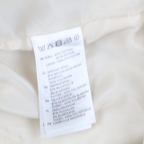 H&M Beige Overcoat Women Size 10 Casual Spring Trench