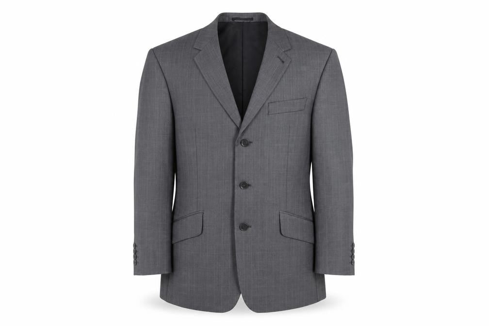 Front view of Next Men's Grey Check Suit Jacket 40S