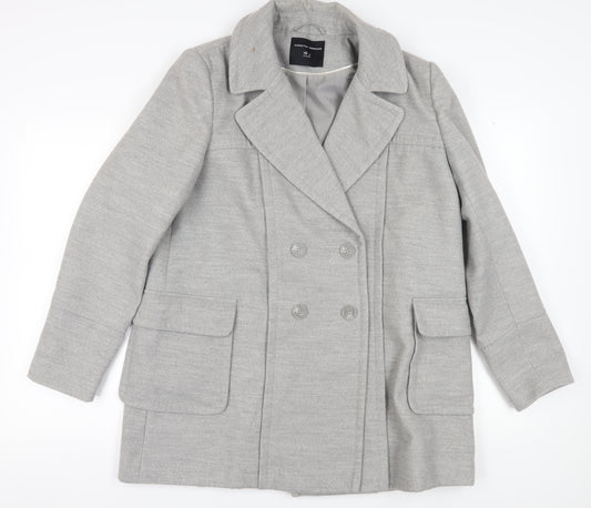 Dorothy Perkins Women's Grey Pea Coat Size 16