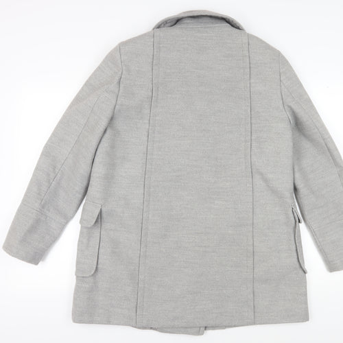 Dorothy Perkins Women's Grey Pea Coat Size 16