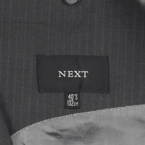Next Men's Grey Wool Blazer 40S