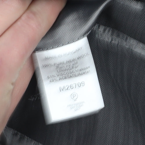Next Men's Grey Wool Blazer 40S