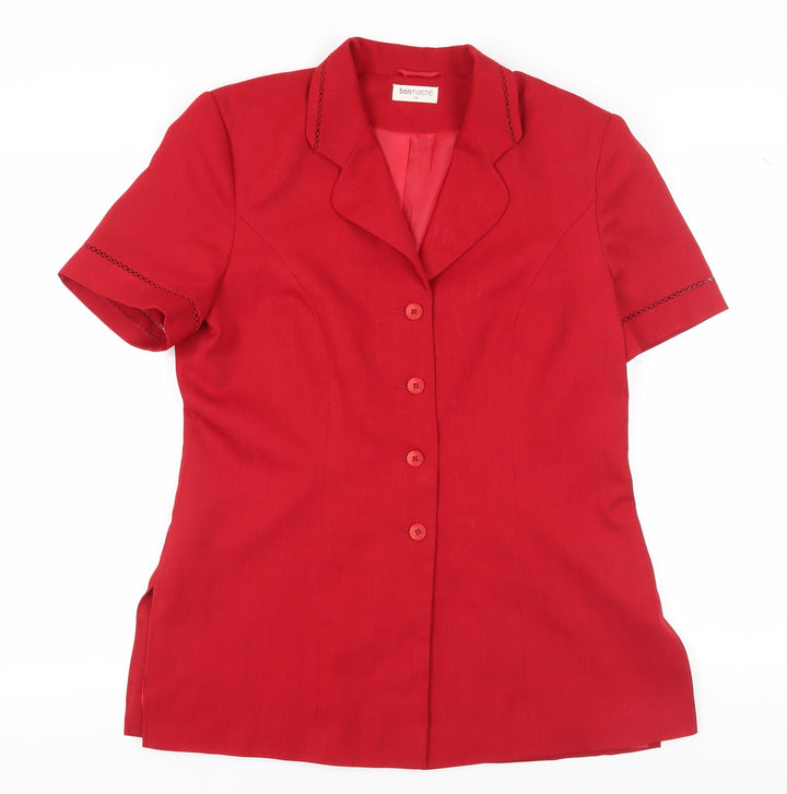 Bonmarché Women’s Red Blazer Size 14 - Stylish & Casual