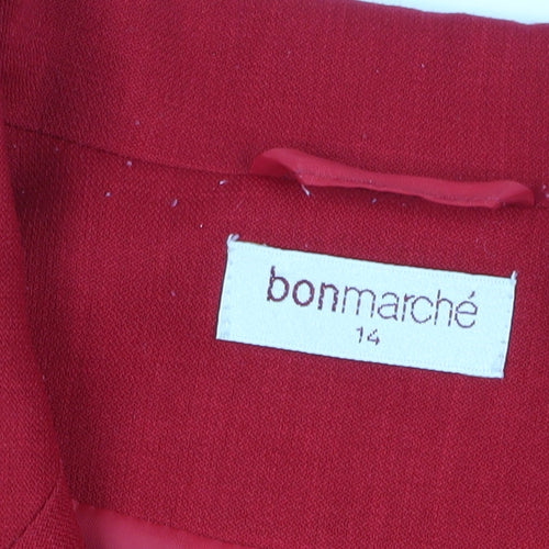 Bonmarché Women’s Red Blazer Size 14 - Stylish & Casual