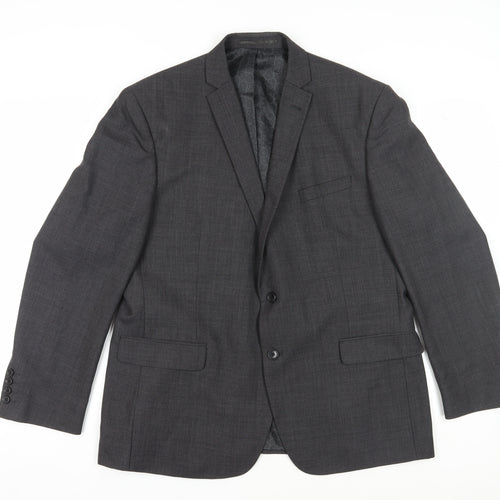Racing Green Men's Grey Blazer 46R Regular