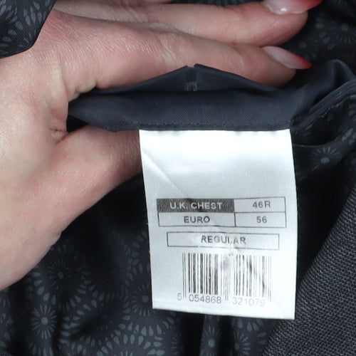 Racing Green Men's Grey Blazer 46R Regular