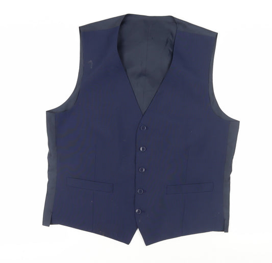 Debenhams The Collection Men's Blue Suit Waistcoat 42R Regular