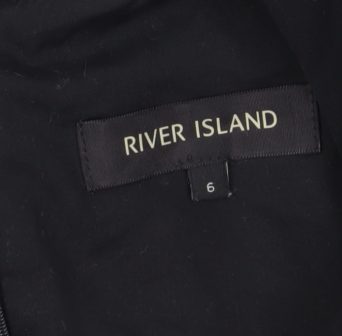 River Island Women's Black Jumpsuit Size 10