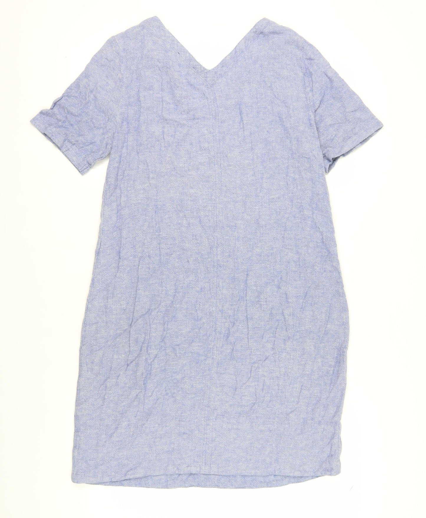 Marks and Spencer Women's Blue Shift Dress, Size 12
