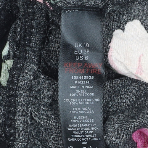 Miss Selfridge Women's Floral Tunic Blouse - Size 10