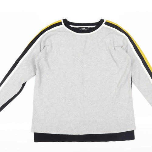 Wallis Women's Grey Black Pullover Jumper S