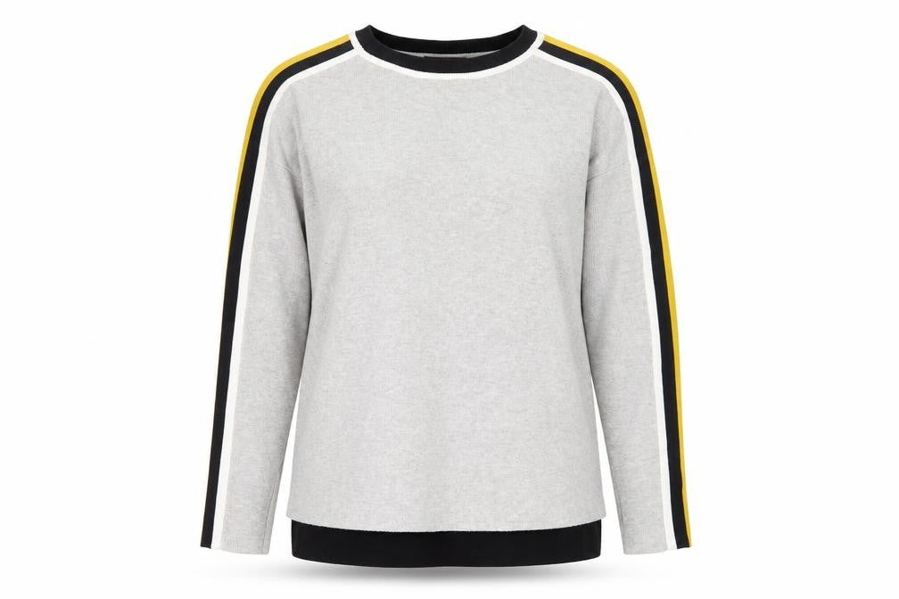 Front view of Wallis Women's Grey Black jumper S