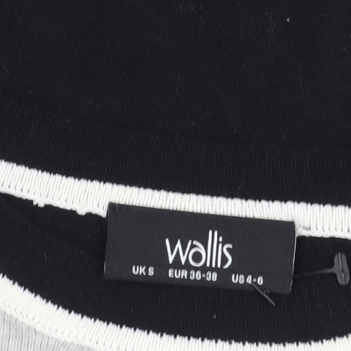 Wallis Women's Grey Black Pullover Jumper S