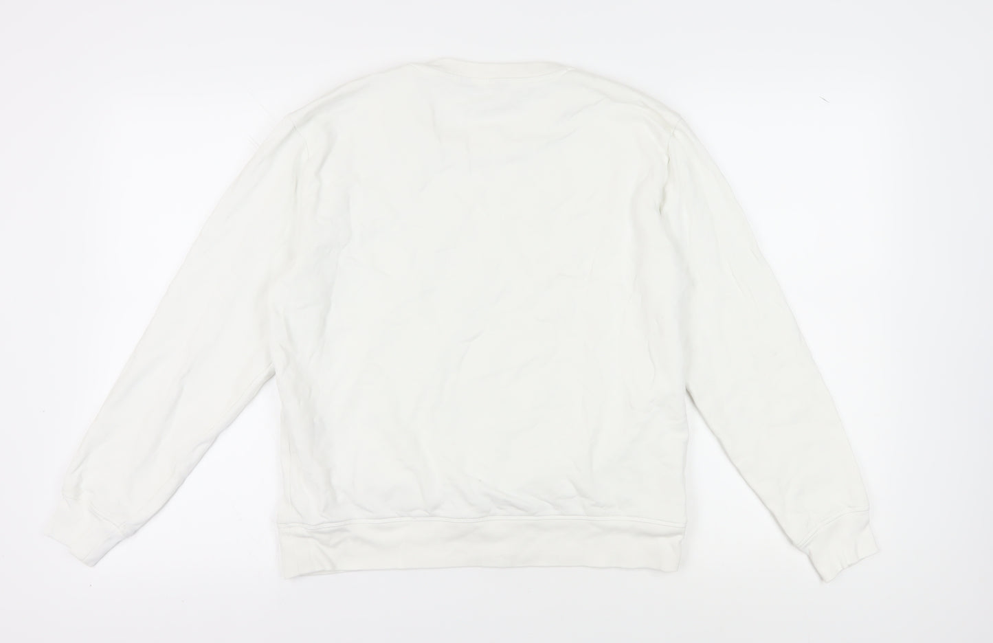 Marks and Spencer Women's Ivory Embroidered Cotton Sweatshirt UK 12