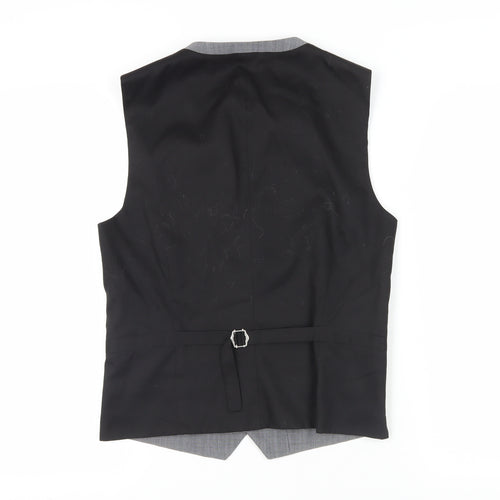 Next Men's Grey Wool Blend Suit Waistcoat 36R