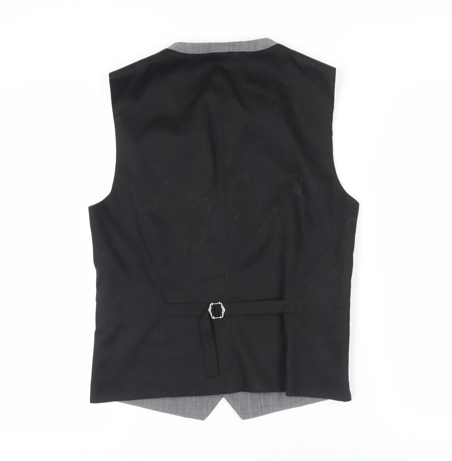 Next Men's Grey Wool Blend Suit Waistcoat 36R