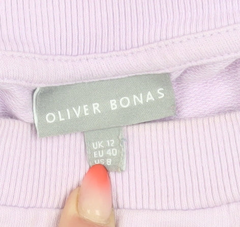 Oliver Bonas Women's Purple Pullover Sweatshirt Size 12