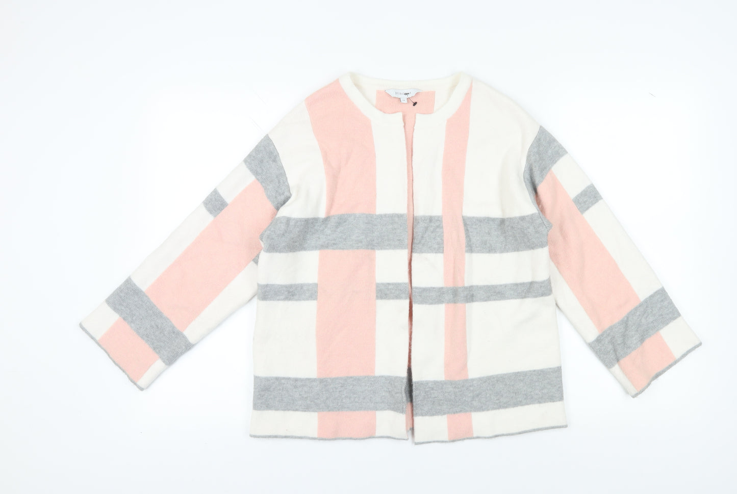 Principles Women's Multicoloured Stripe Cardigan Size 14