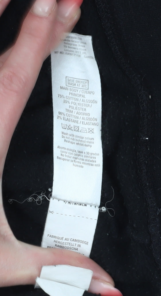 Topman Men's Black M Pullover Hoodie - Classic Style