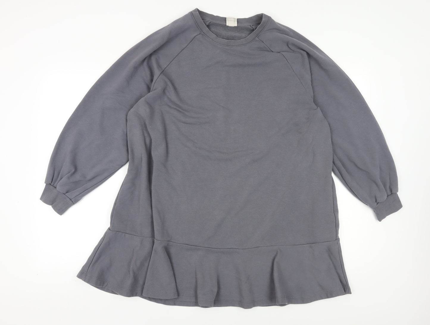 H&M Women's Grey Tunic Sweatshirt XL