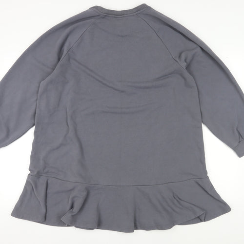 H&M Women's Grey Tunic Sweatshirt XL