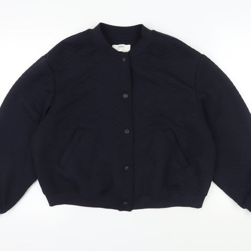 Marks and Spencer Bomber Jacket Women Black Size 16
