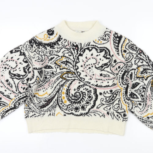Topshop Women's Multicoloured Paisley Jumper, Size S