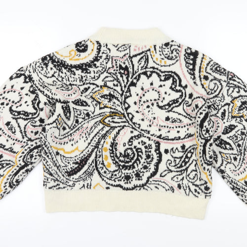 Topshop Women's Multicoloured Paisley Jumper, Size S