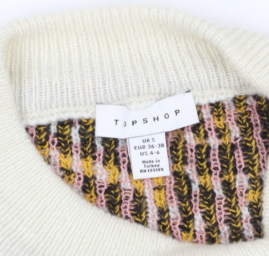 Topshop Women's Multicoloured Paisley Jumper, Size S