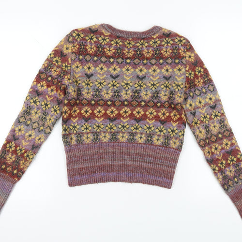 Zara Women's Multicoloured Fair Isle Jumper, Size S