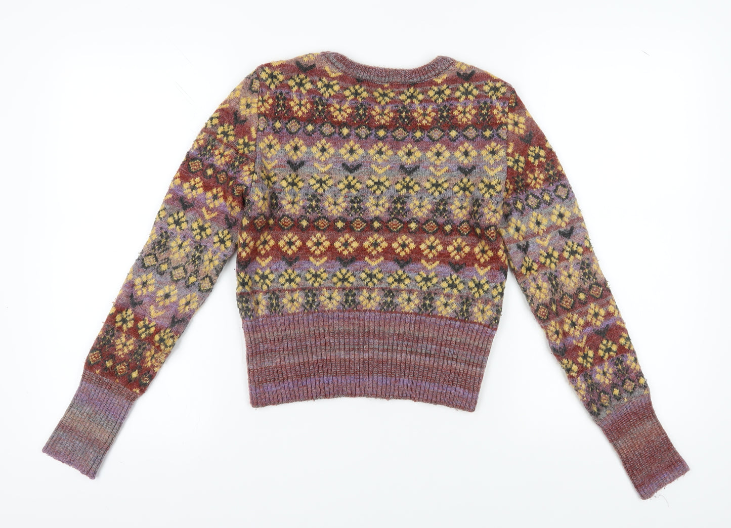 Zara Women's Multicoloured Fair Isle Jumper, Size S