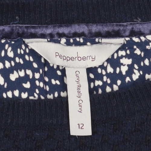 Pepperberry Women's Blue Pullover Jumper Size 12
