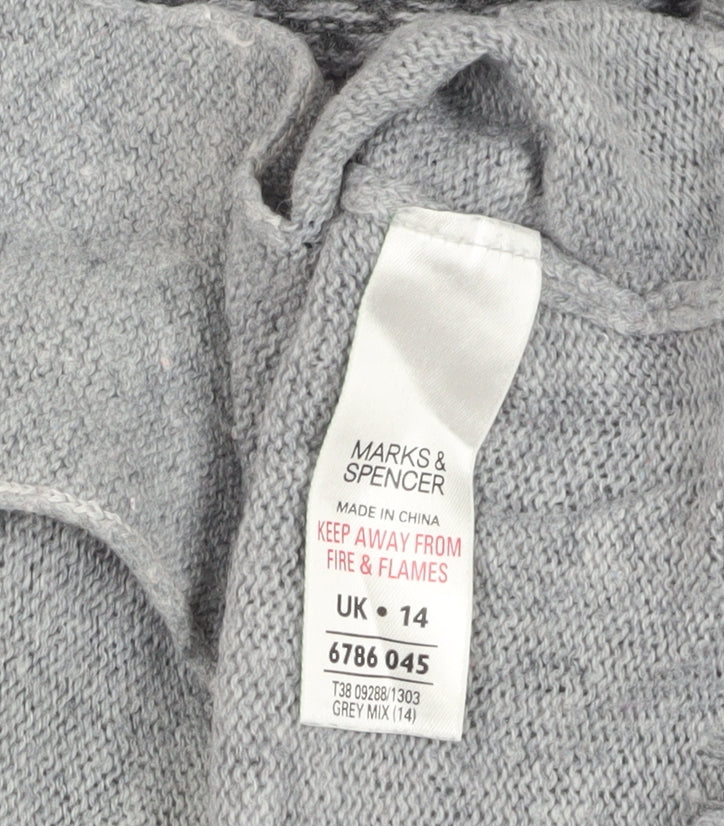 Marks and Spencer Women’s Grey Cardigan Size 14