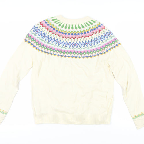 John Lewis Women's Multicoloured Fair Isle Jumper - Size 10