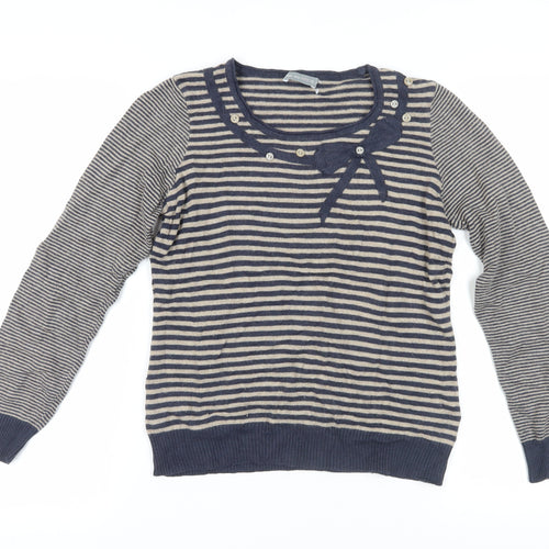 Per Una Women's Multicoloured Stripe Jumper Size 12