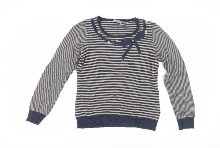 Per Una Women's Multicoloured Stripe Jumper Size 12
