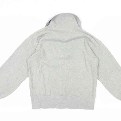 Marks and Spencer Women's Grey Collared Jumper in S