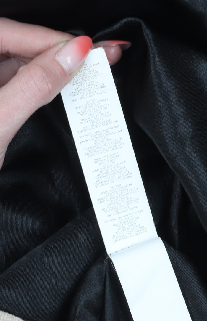 Boohoo Women's Black Biker Jacket Size 10, Winter Classic