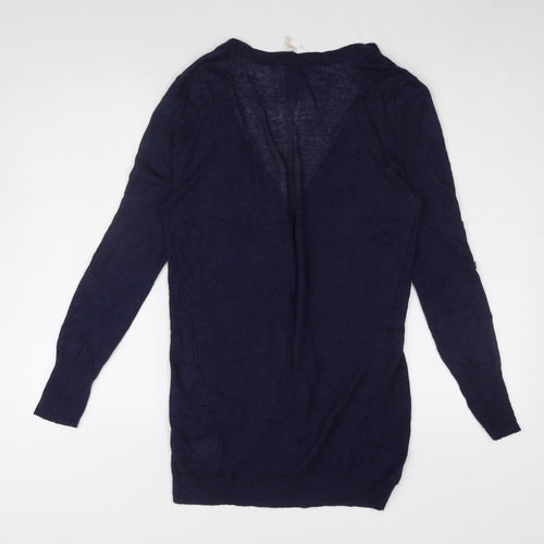 White Stuff Women's Blue Cardigan, Size 14, V-Neck