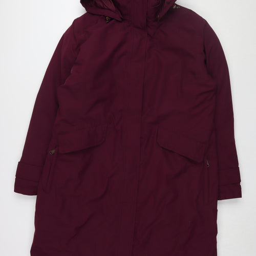 Lands' End Women's Purple Parka Coat Size L