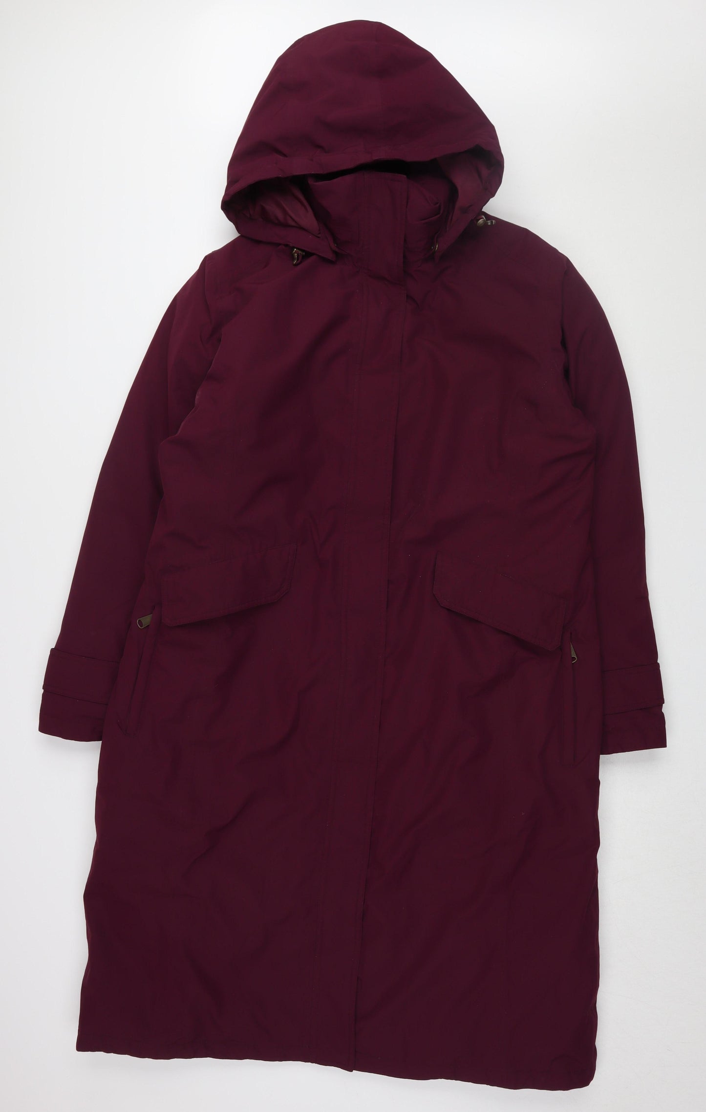 Lands' End Women's Purple Parka Coat Size L