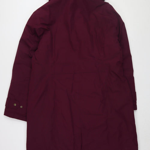 Lands' End Women's Purple Parka Coat Size L