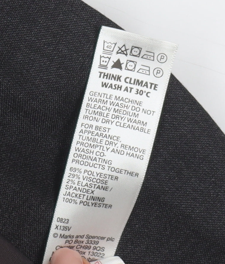 Marks and Spencer Boys Black Suit Jacket 16 Years