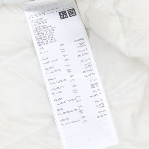 Uniqlo Women's Ivory Puffer Waistcoat Medium