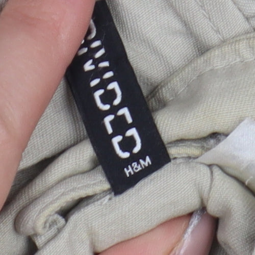 H&M Women's Beige Anorak Jacket Size 12 with Hood