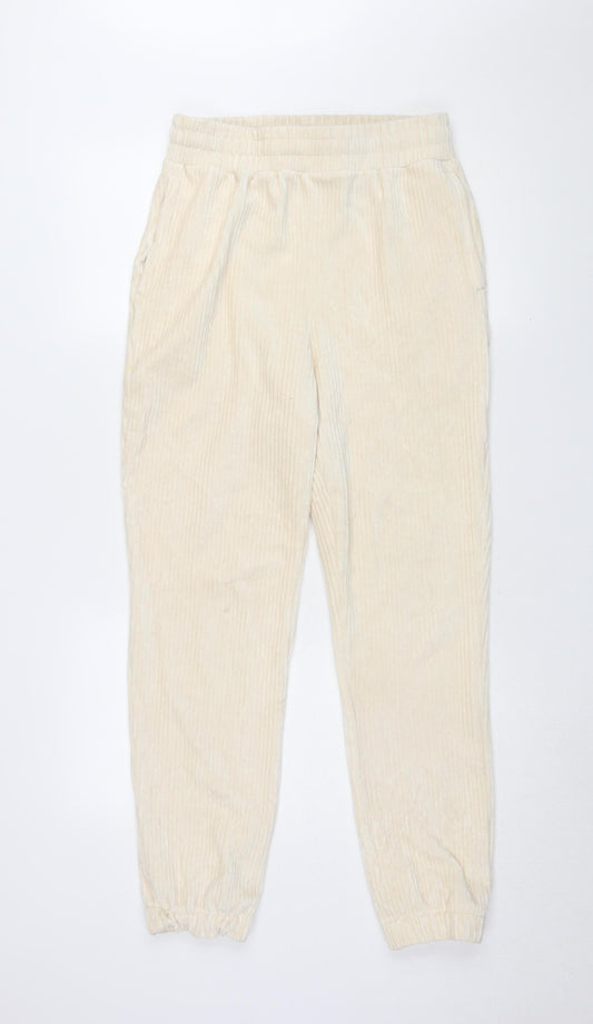 H&M Women's Beige Jogger Trousers, Size 12