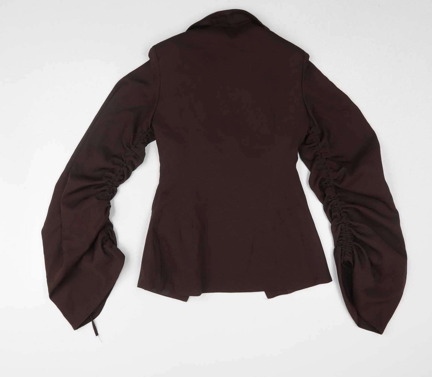 PrettyLittleThing Women's Brown Long Sleeve Blouse, Size 6