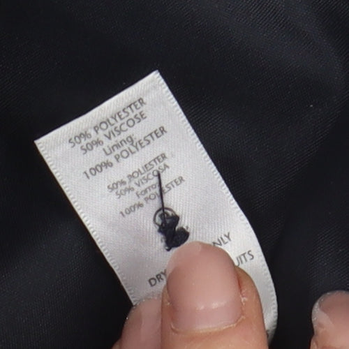 Bhs Women's Black Regular Fit Suit Jacket Size 18