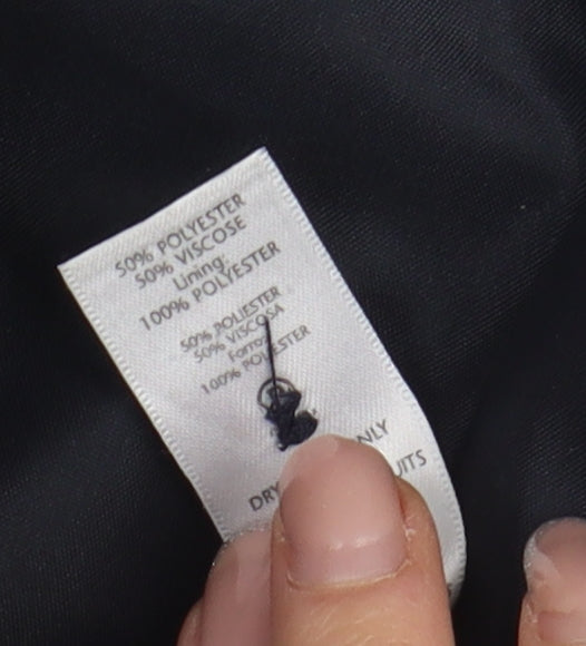 Bhs Women's Black Regular Fit Suit Jacket Size 18